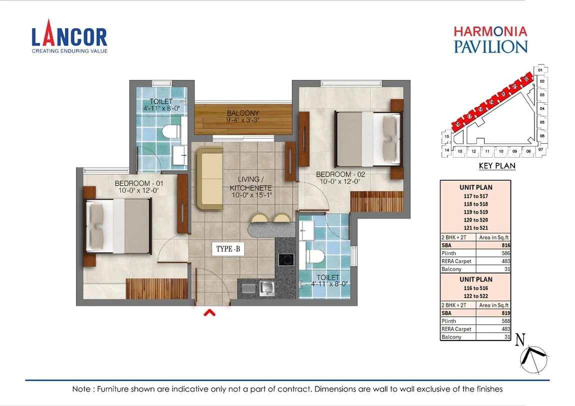 Type B unit plan
