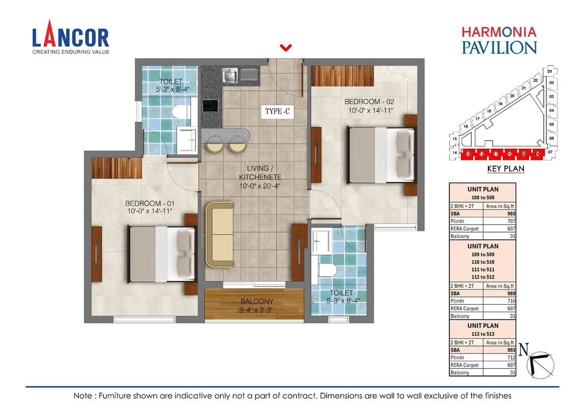 Type C unit plan